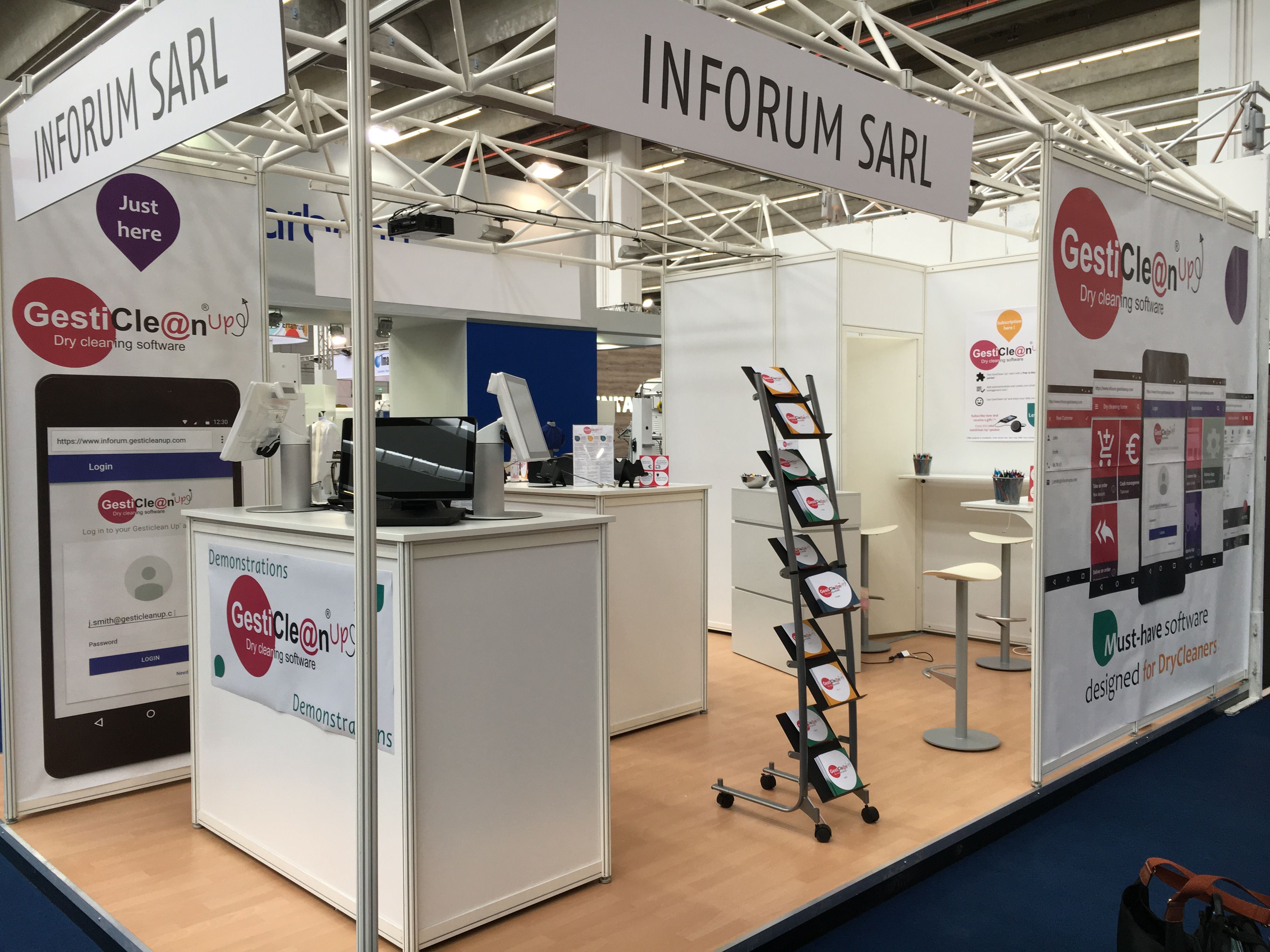 Stand Inforum-GestiClean Up' au salon Texcare International